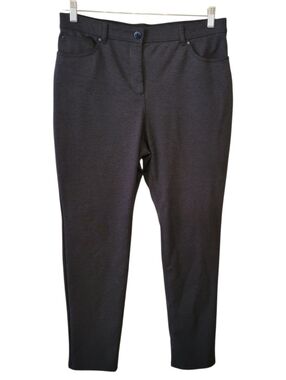 Chicos Gray So Slimming High Rise Ponte Knit Pants Size 1.5 Short